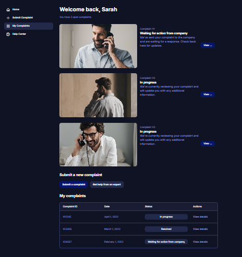How to Track Your Complaint