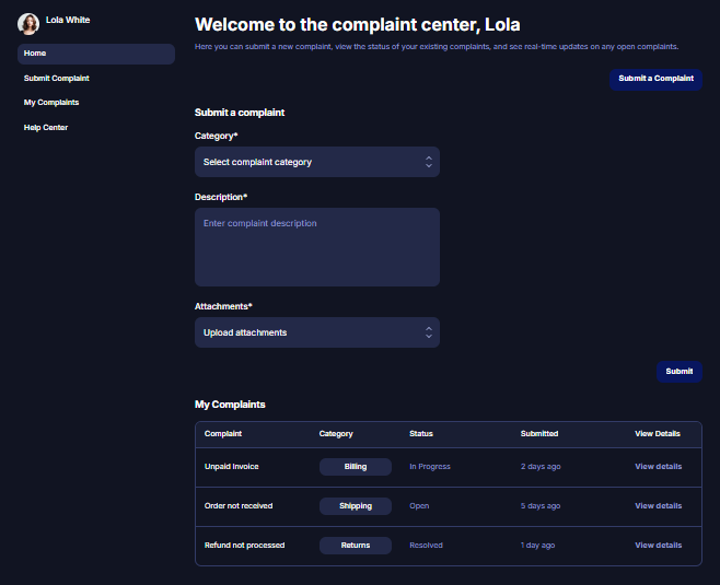How to Submit a Complaint