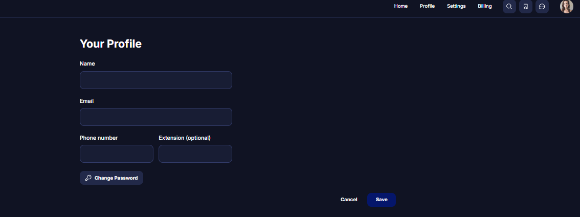 Updating Your Profile